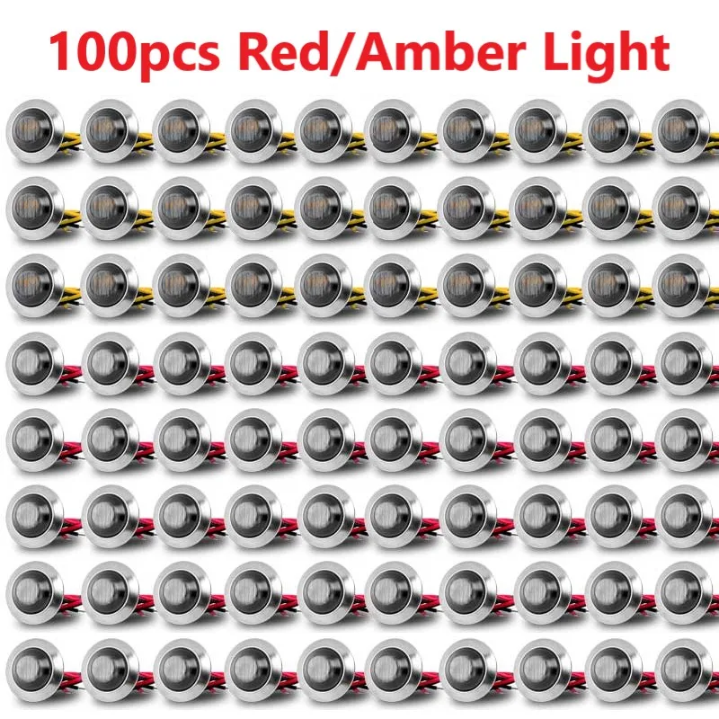 

12V 24V Round Trailer LED Roof Clearance Lamp Brake Signal For Auto Car Truck Tractor Bus Side Marker Light Waterproof Taillight