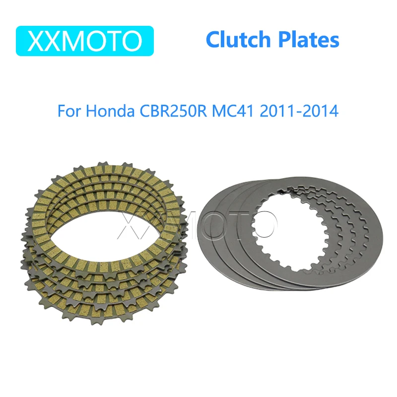 

Motorcycle Engine Accessories Clutch Friction Plate Steel Plate Disc Kits For Honda CBR250R MC41 CBR250 250R 2011-2014