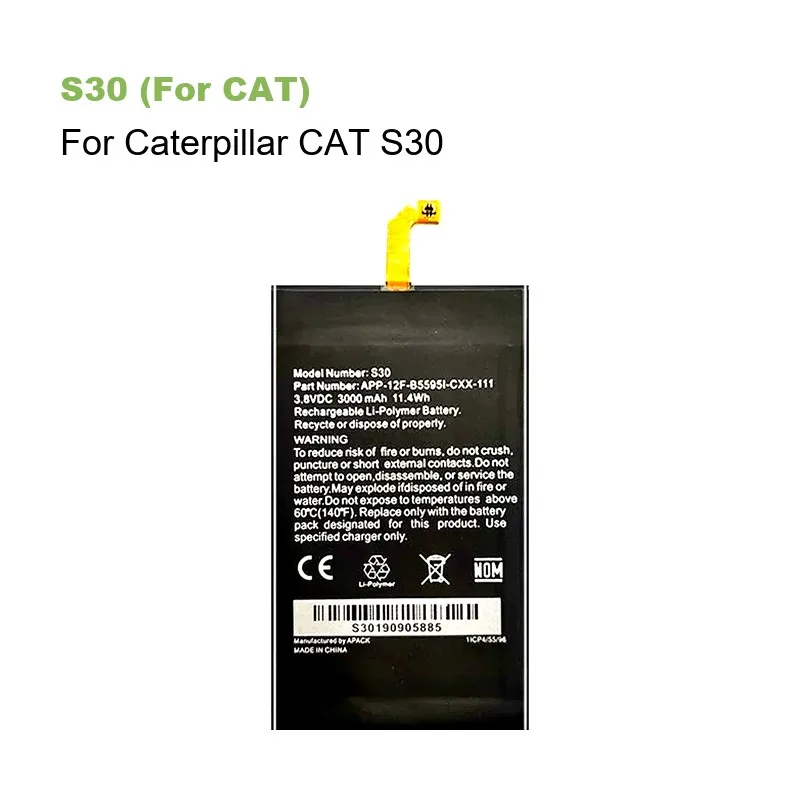 بطارية لشركة كاتربيلر CAT S40 S60 S30 S50 S61 S41 S48C APP00223 458002-S40