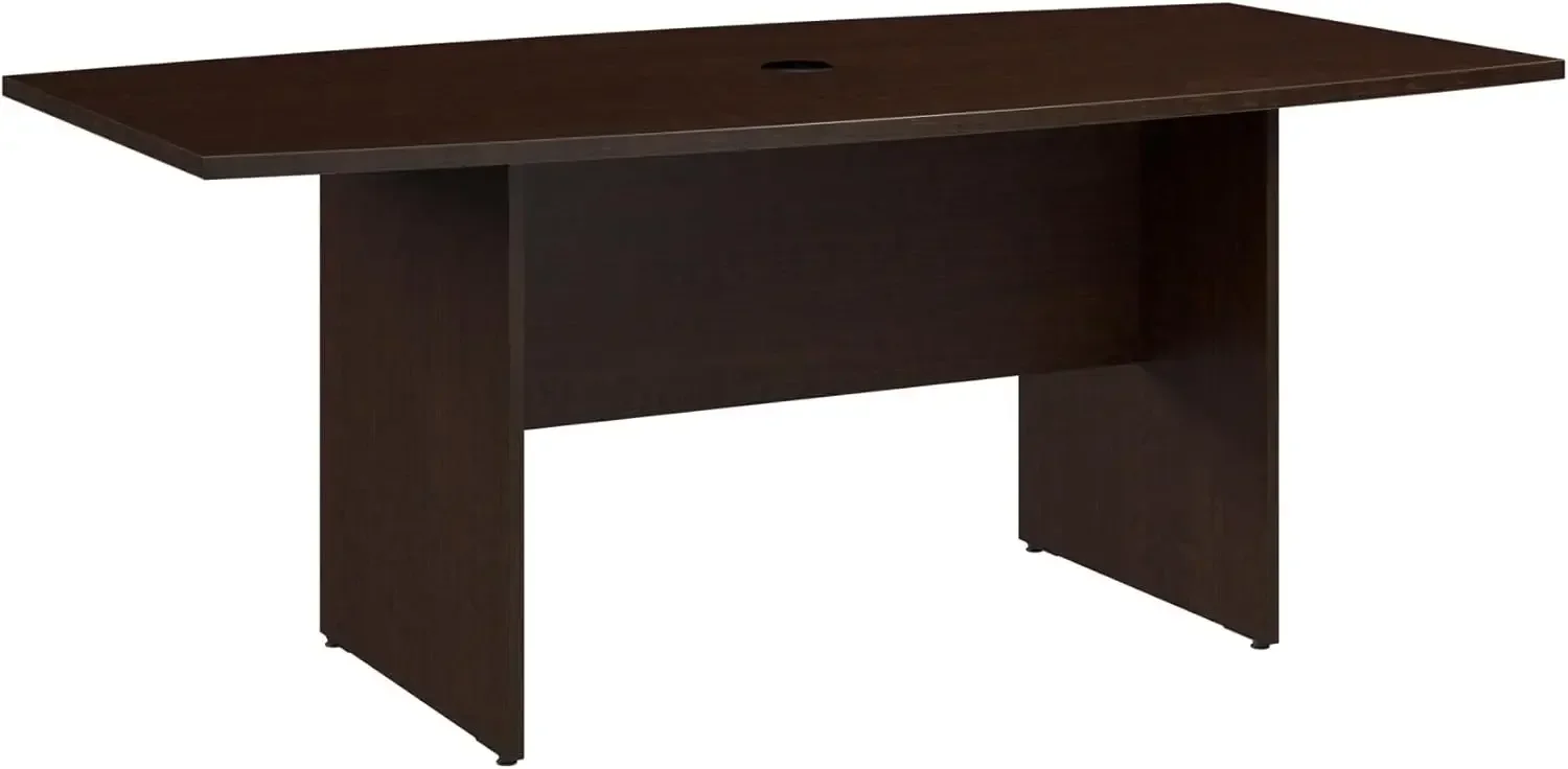 

Офисный конференц-стол Bush Business Furniture, 72 дюйма, с деревянным основанием, для совещаний на 6 человек, цвет мока-вишня