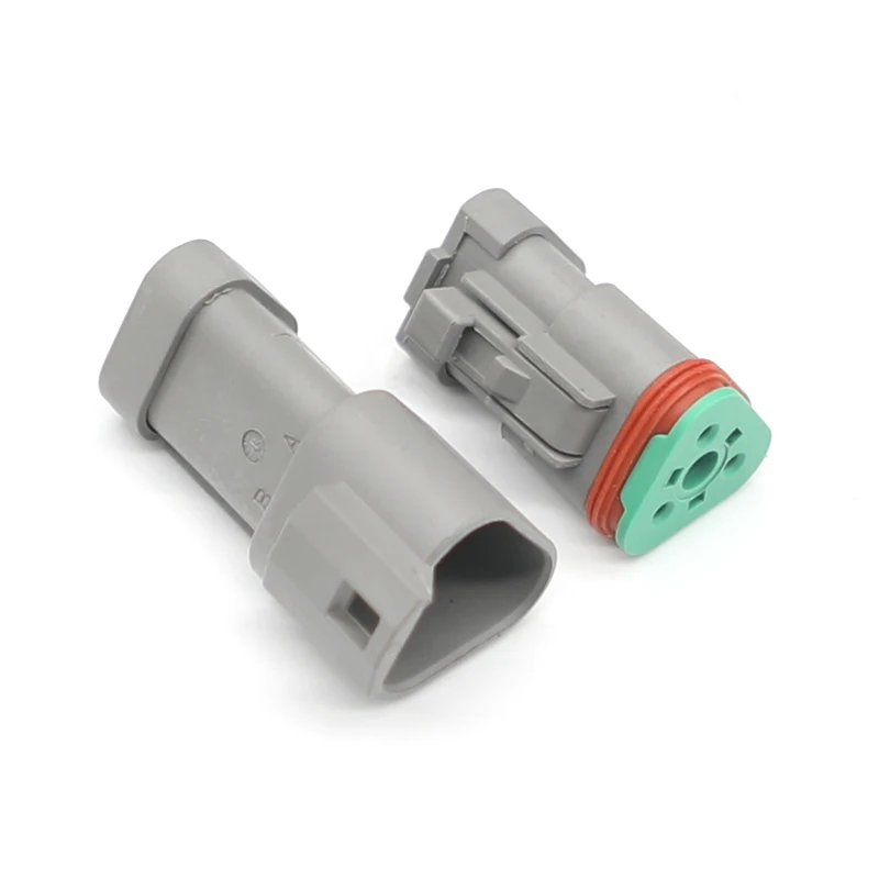 3pin DT06-3S-EP04 / DT04-3P-EP04  Flat Cover DT Series  Automotive Plug  Waterproof Connector  Additional terminal