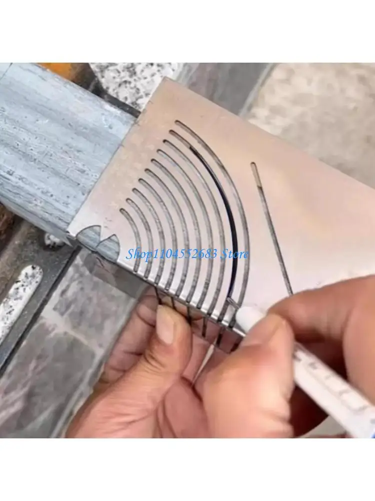 

Y6GD Two-Purpose Metal Scriber Adjustable Angles & Arcs Marking Tool for Metalworking