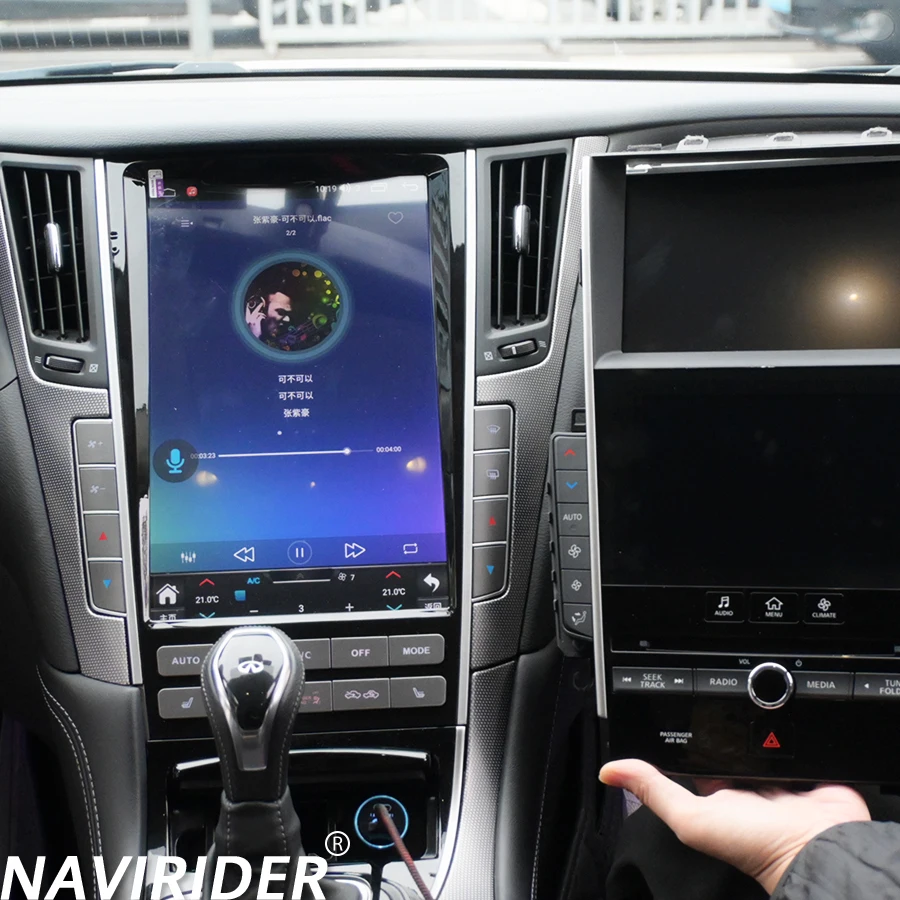 

10,4-дюймовый экран Android 13 для Infiniti Q50 Q50L Q50S Q60 Q60S 2014-2019, автомобильный мультимедийный GPS-видеоплеер, головное устройство 4G BT CarPlay