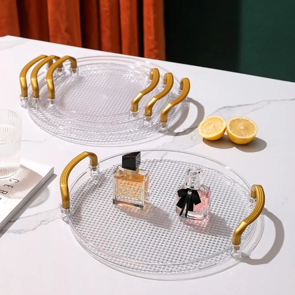 Cake Stand Transparent Cake Tray Plastic with Dome Lid Serving Tray Drop Resistant with Handle Tea Trays Afternoon Tea