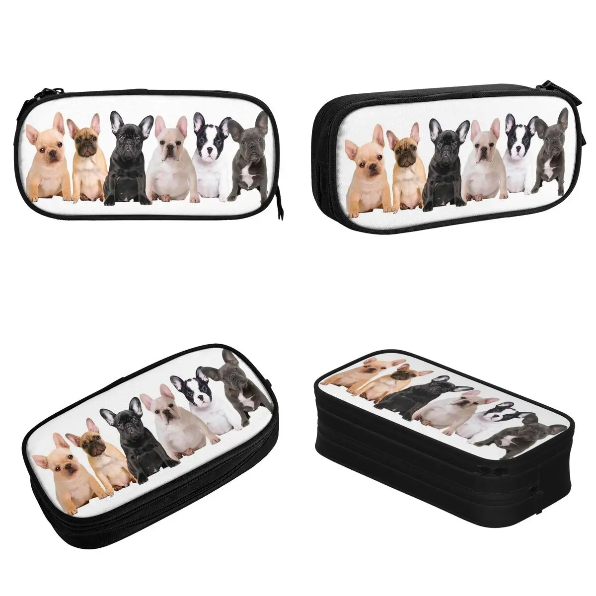 Lovely French Bulldog Pencil Cases Dog Lover Cute Animal Pencilcases Pen Box Big Capacity Bag Students School Gift Stationery