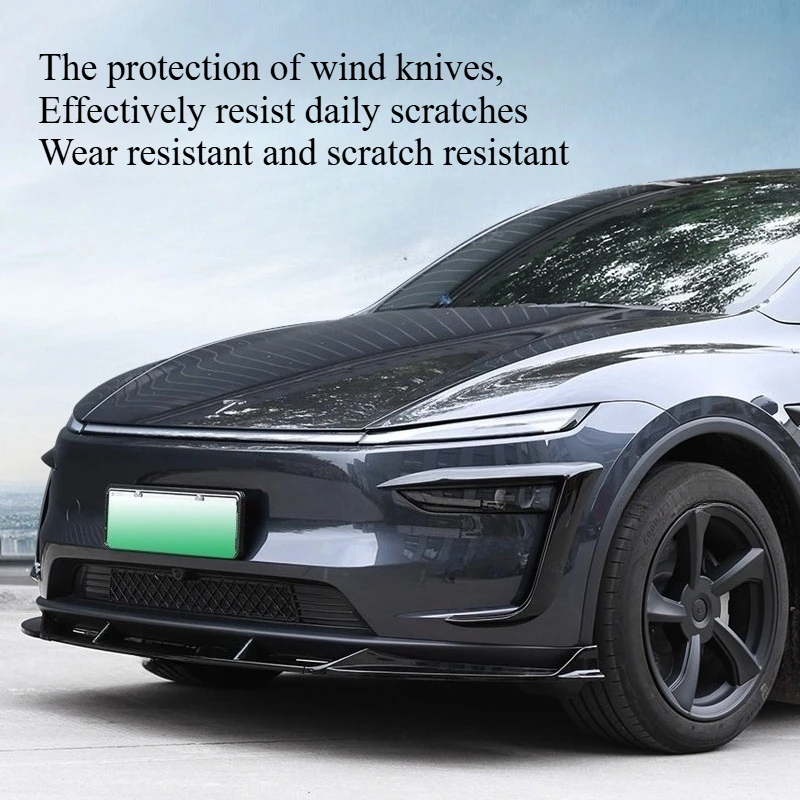 

Лезвие передней противотуманной фары для Tesla Model Y Juniper 2025, крышка переднего бампера, нож ветра, ABS, накладка противотуманной фары, аксессуары для украшения автомобиля
