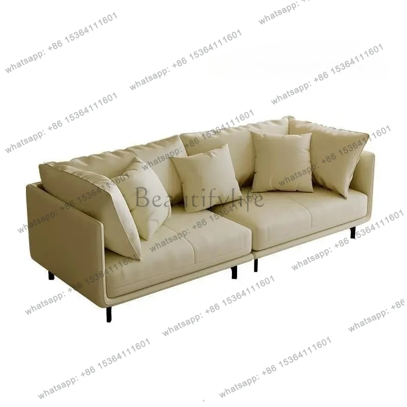 

Скандинавский простой современный кремовый стиль, прямой рядный диван для гостиной, небольшой диван для квартиры