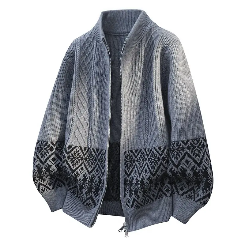 

2026 Spring/Summer New Style Fashionable Casual Multi-Functional Knitted Cardigan Men's Sweater Jacket