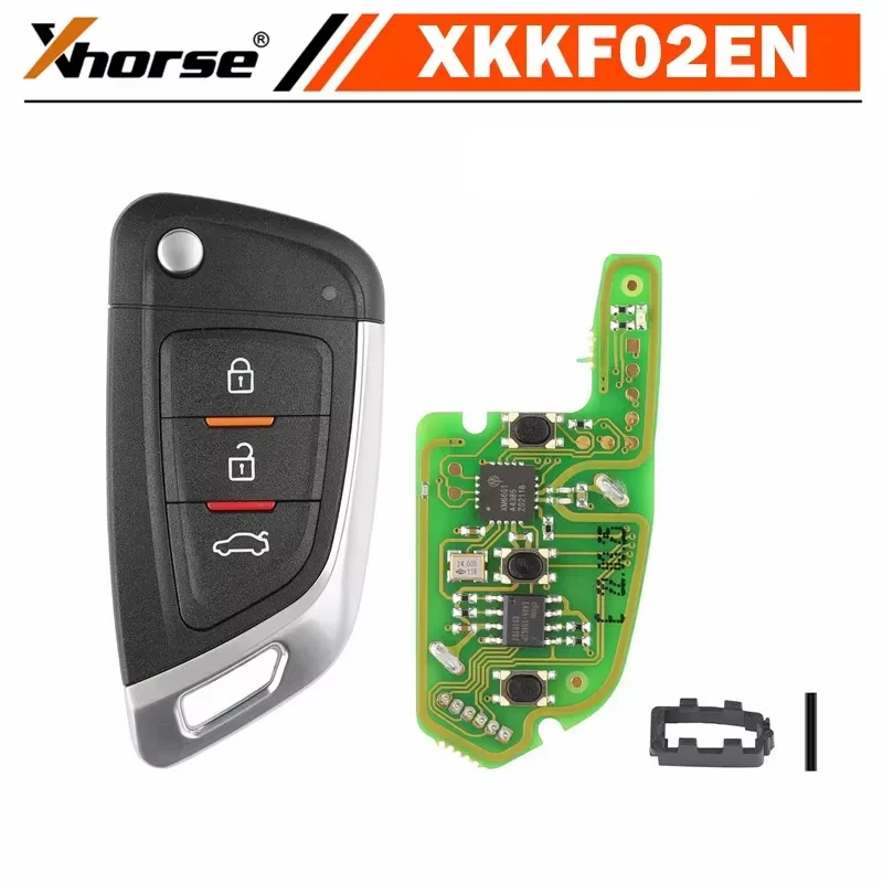 

1 шт./лот XHORSE XKKF02EN XKKF05EN универсальный дистанционный ключ от машины с 3 кнопками для VVDI Key Tool (английская версия)