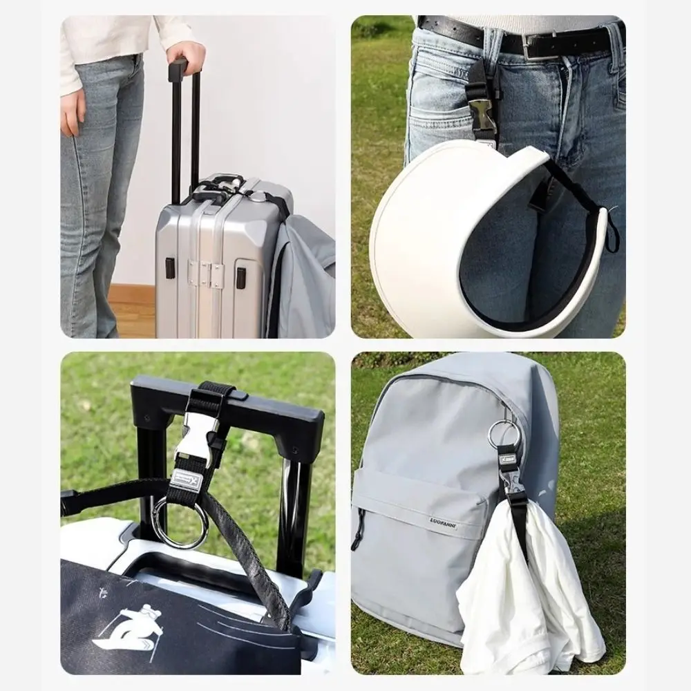 مفيدة حقيبة يد كليب حزام الأمتعة إضافة حقيبة القابض حلقة تسلق مستديرة جذع حامل المفاتيح حقائب حزام في الهواء الطلق #5