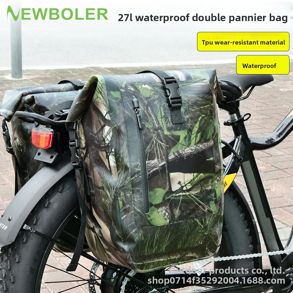 

Bicycle rear seat double pack 27L waterproof and wear-resistant mountain bike long-distance riding equipment