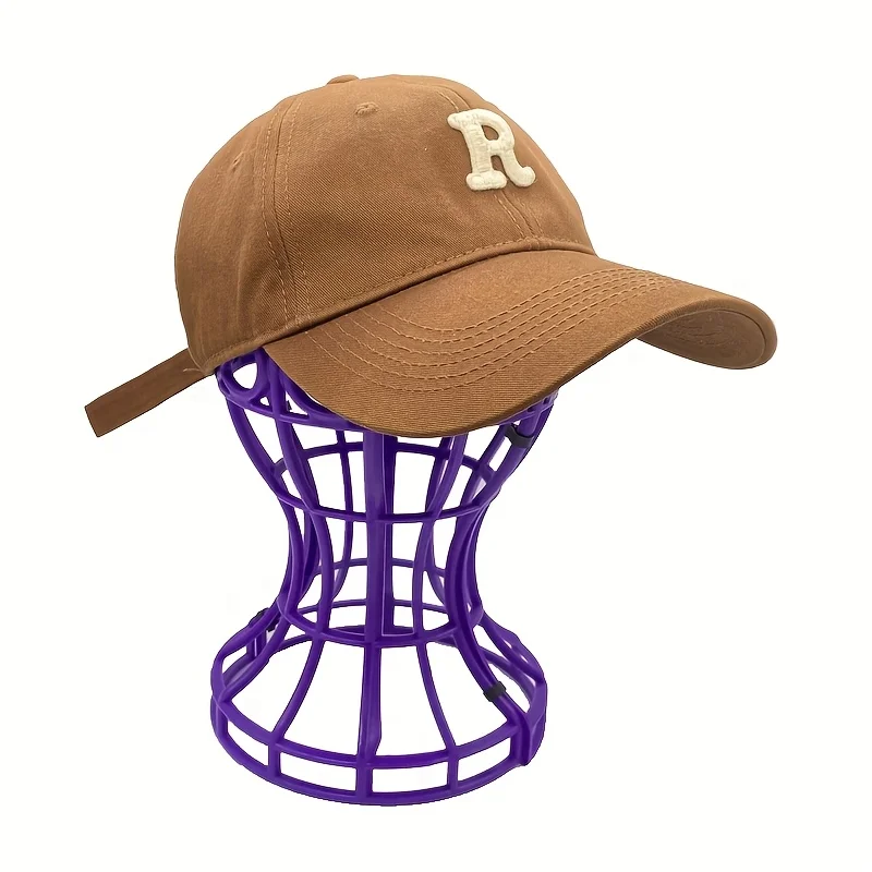 

Folding Wig Stand Plastic Portable Hat Display Stand Adjustable Durable Barbershop Fashion Model Holder Home Salon Use