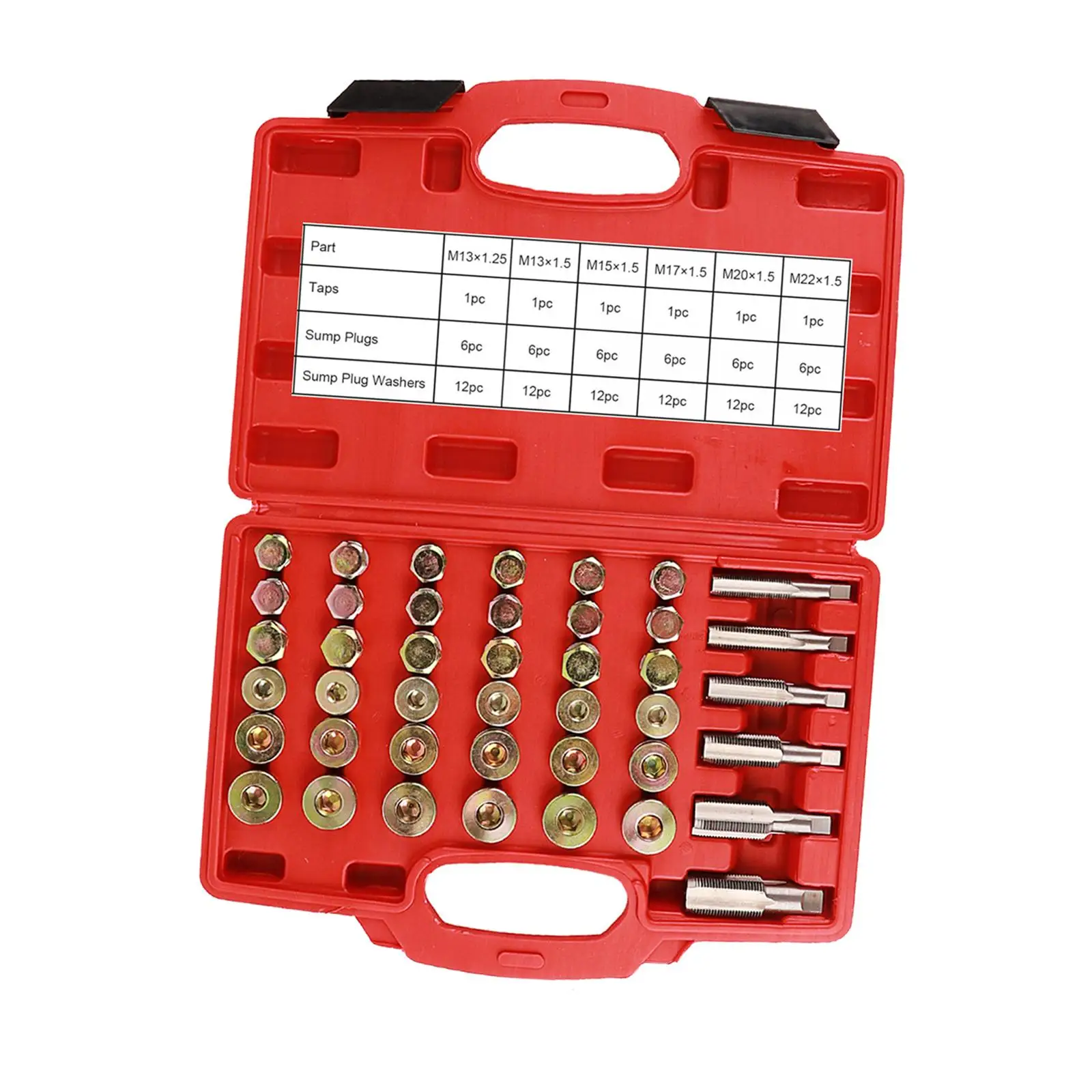 Набор для ремонта резьбы масляной кастрюли, высокопроизводительный универсальный Премиум набор инструментов для сливного отверстия коробки передач, автомобильные резьбовые инструменты