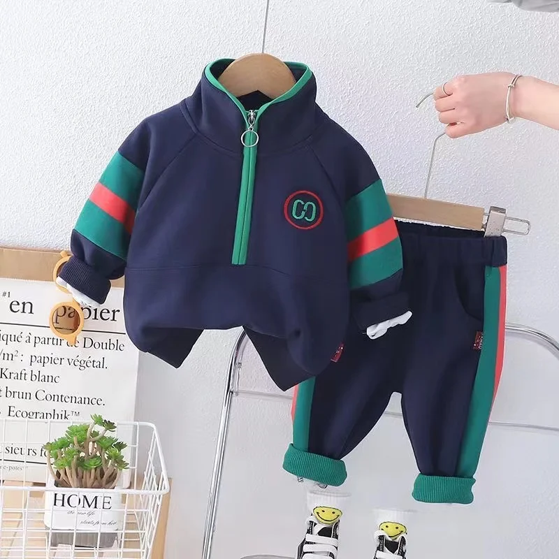 

Spring Autumn Baby Toddler Boys Cotton Sweatshirt+Sweatpants Set Kids Outfit Tracksuit Children School Jogging Suit 2024 New