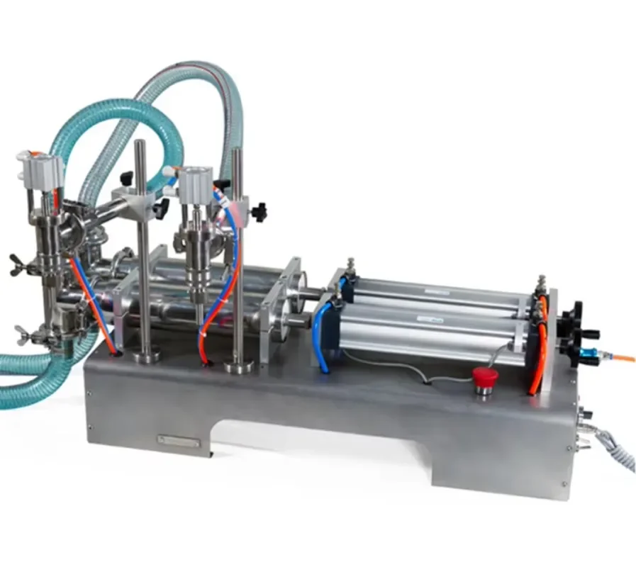 

Пневматический поршневой наполнитель с двойной головкой из нержавеющей стали и двойной головкой, машина для розлива жидкостей для шампуня, воды, масла