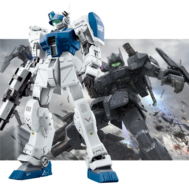 GM Sparta RGM-79 HG 1/144 Snow And White Dog Squad Color Matching DIY Deluxe Edition Assemble The Model Action Figures Toy Gifts