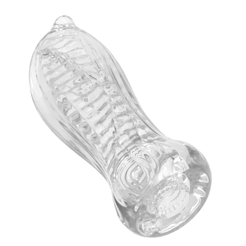 Soft Pussy  Male Masturbator Adult Endurance Exercise Sex Products Transparent Vagina Vacuum Sucking Pocket Cup Sex Toys for Men