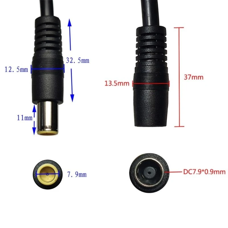 652F DC8mm Power Extension Cord For Solar Panel DC7909 Female to DC7909 Male Solar Panel Power Cord for Boats, Outdoor