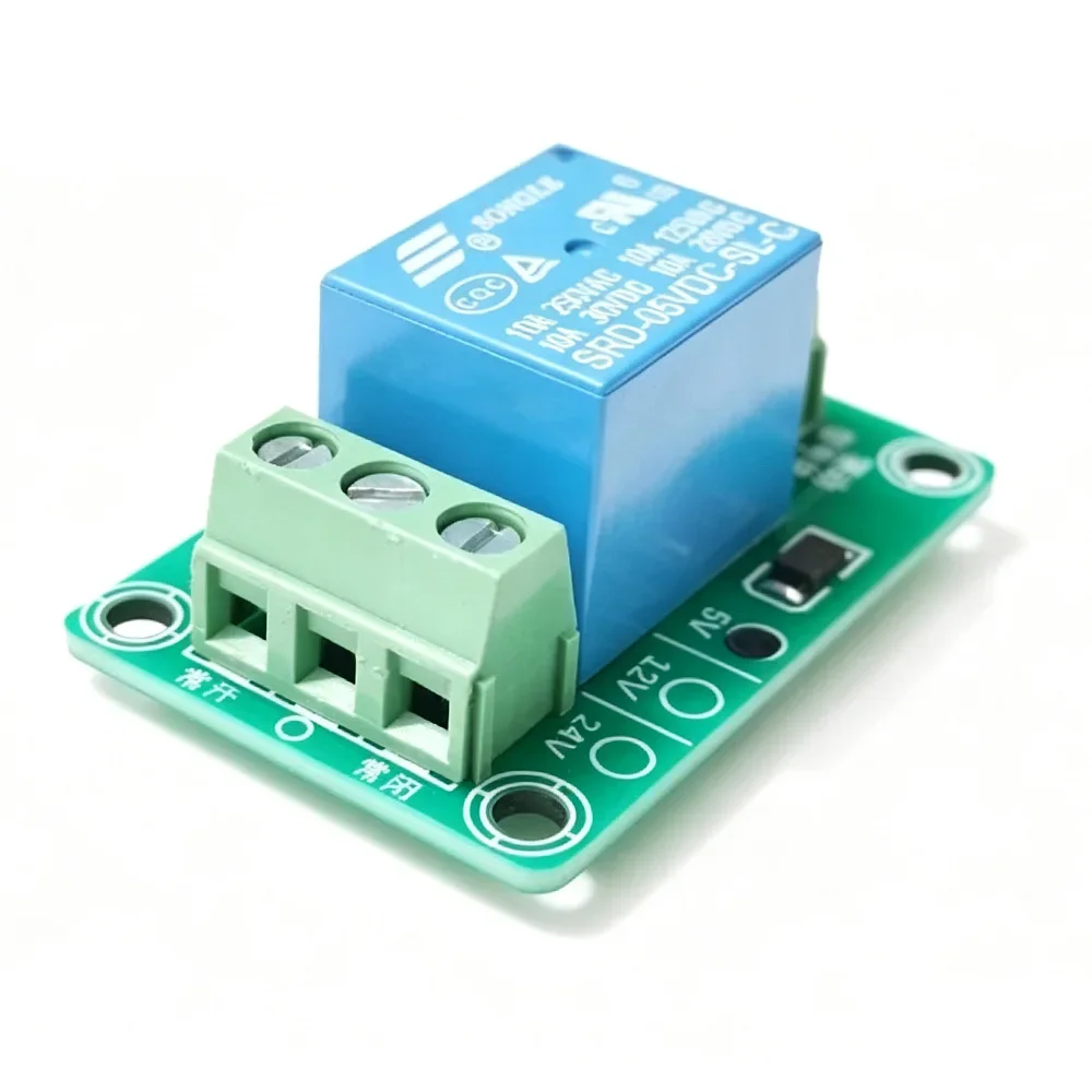 5V 12V 24V Relay Module 1CH Direct Drive 10A Load Dry Contact 220V Industrial Control Switch Board for DIY Smart Home