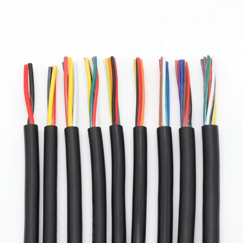2-10m UL2464 Sheathed Wires 30 28 26 24 22 20 18 16 14AWG Signal Control Wire Channel Audio 2 3 4 5 6 7 8 9 10Cores Power Cables