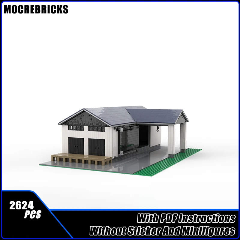 

MOC City Модульный дизайн мелких зданий Товары Склад Строительные блоки Модель Кирпичи Игрушки для мальчиков Рождественский подарок