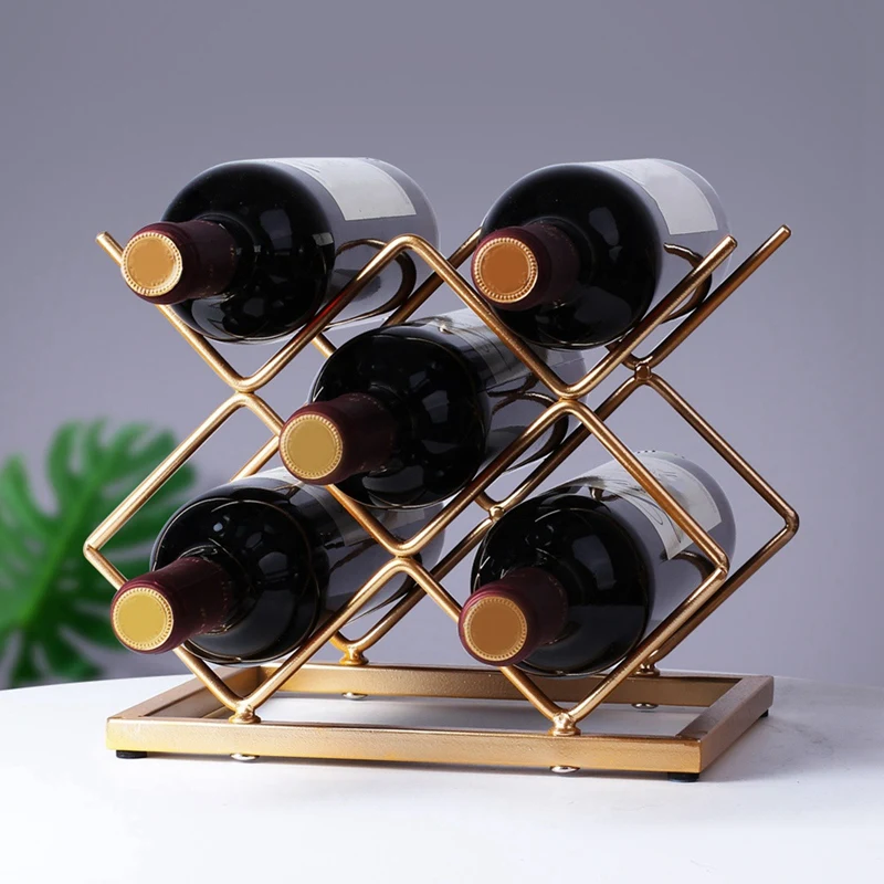 Countertop Wine Rack Desktop Wine Rack Bracket For Cabinets, Pantry, Wine Bottle Storage