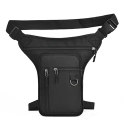 Bolsa de pierna para hombre, riñonera impermeable, monedero para teléfono, motocicleta, hombro cruzado, muslo, cinturón de cadera