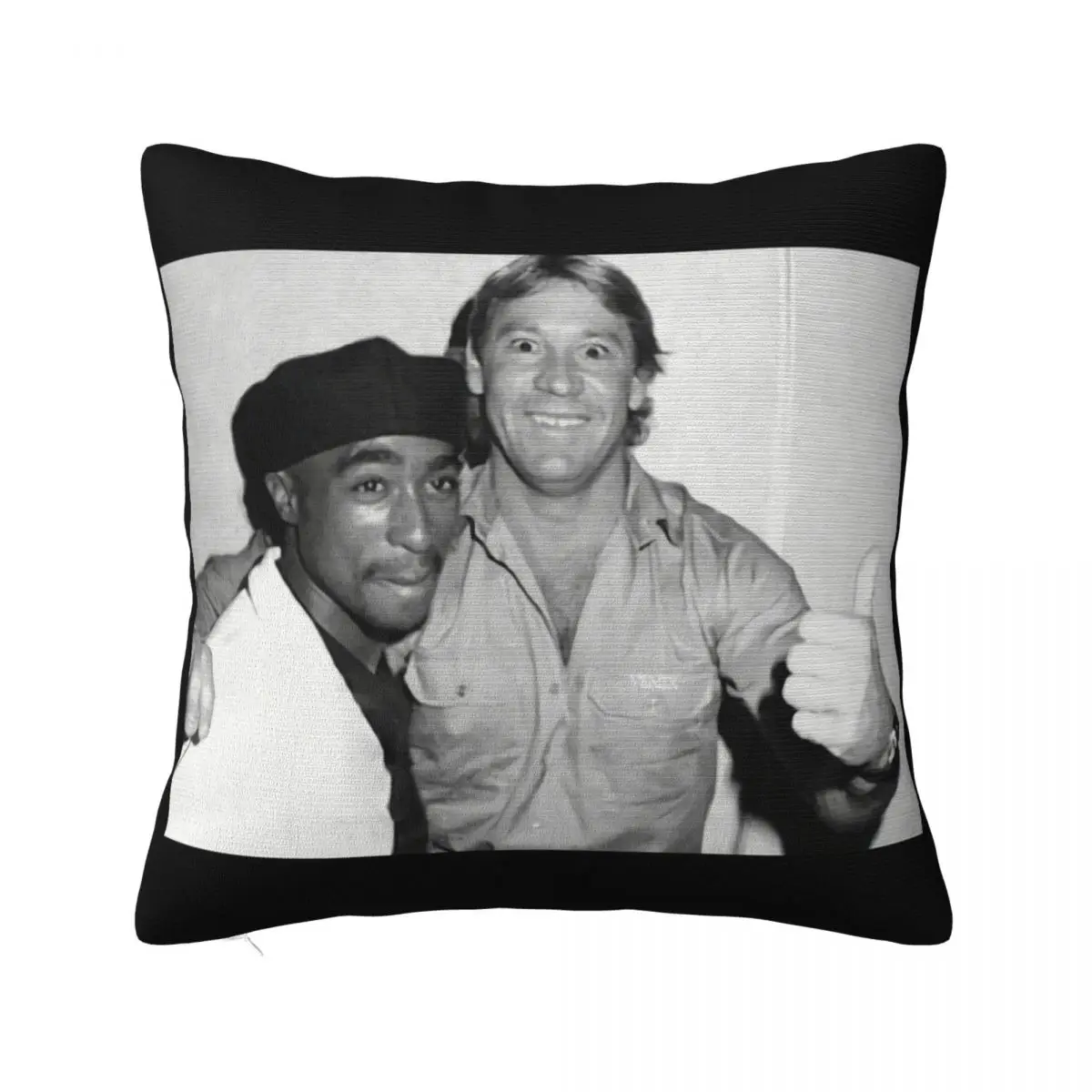 Tupac And Steve Irwin Shakur Crocodile Hunter Present Formal High Quality Farmhouse More Colors New Gift Pillow Case