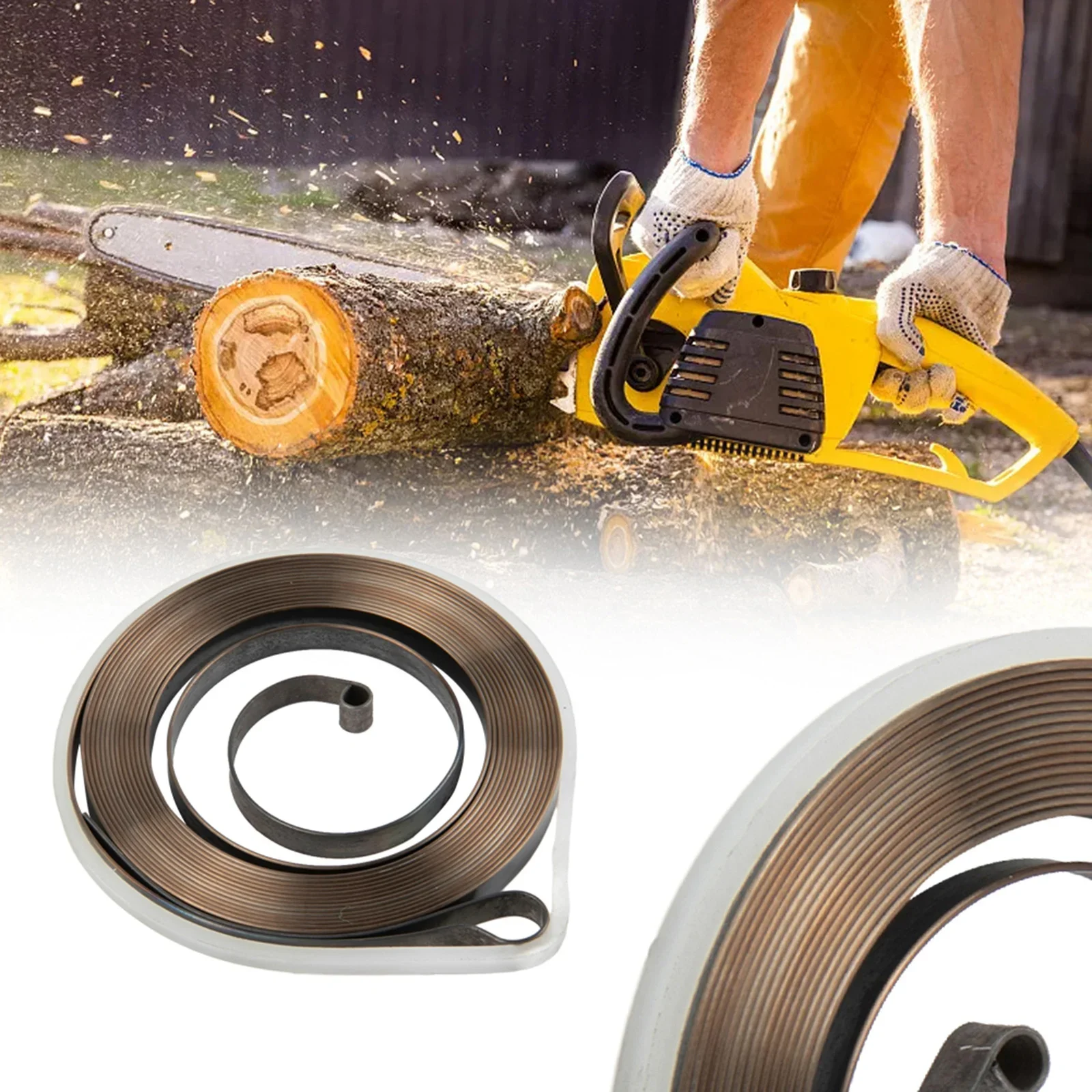 

Enhance the performance of your chainsaw with this Recoil Starter Spring for For 45cc 52CC 4500 5200 Chinese Chainsaw