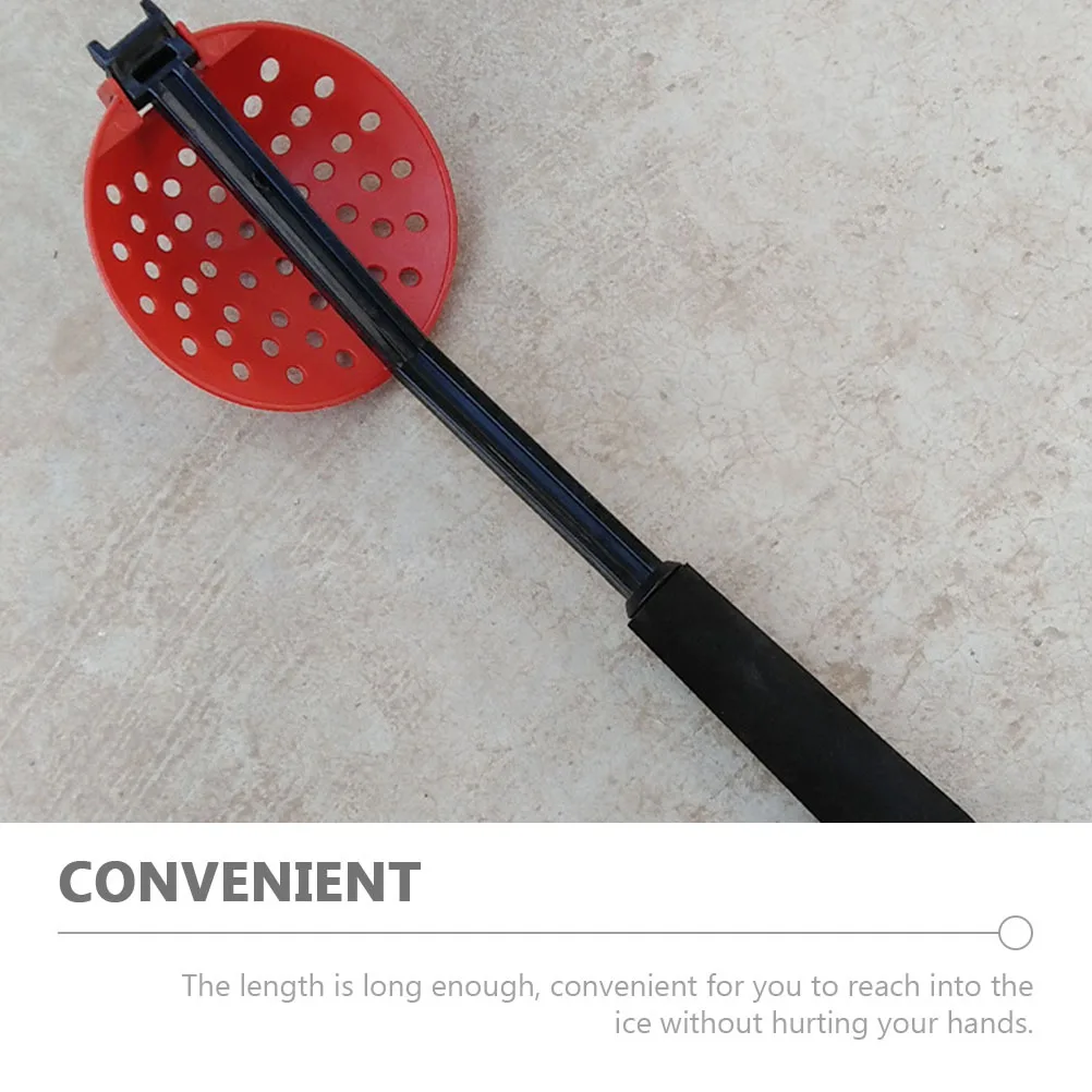 

Foldable Ice Fishing Scoop Long Handle Plastic Ice Skimmer For Winter Angling Outdoor Fishing Gear Reusable Drain Tool Kitchen