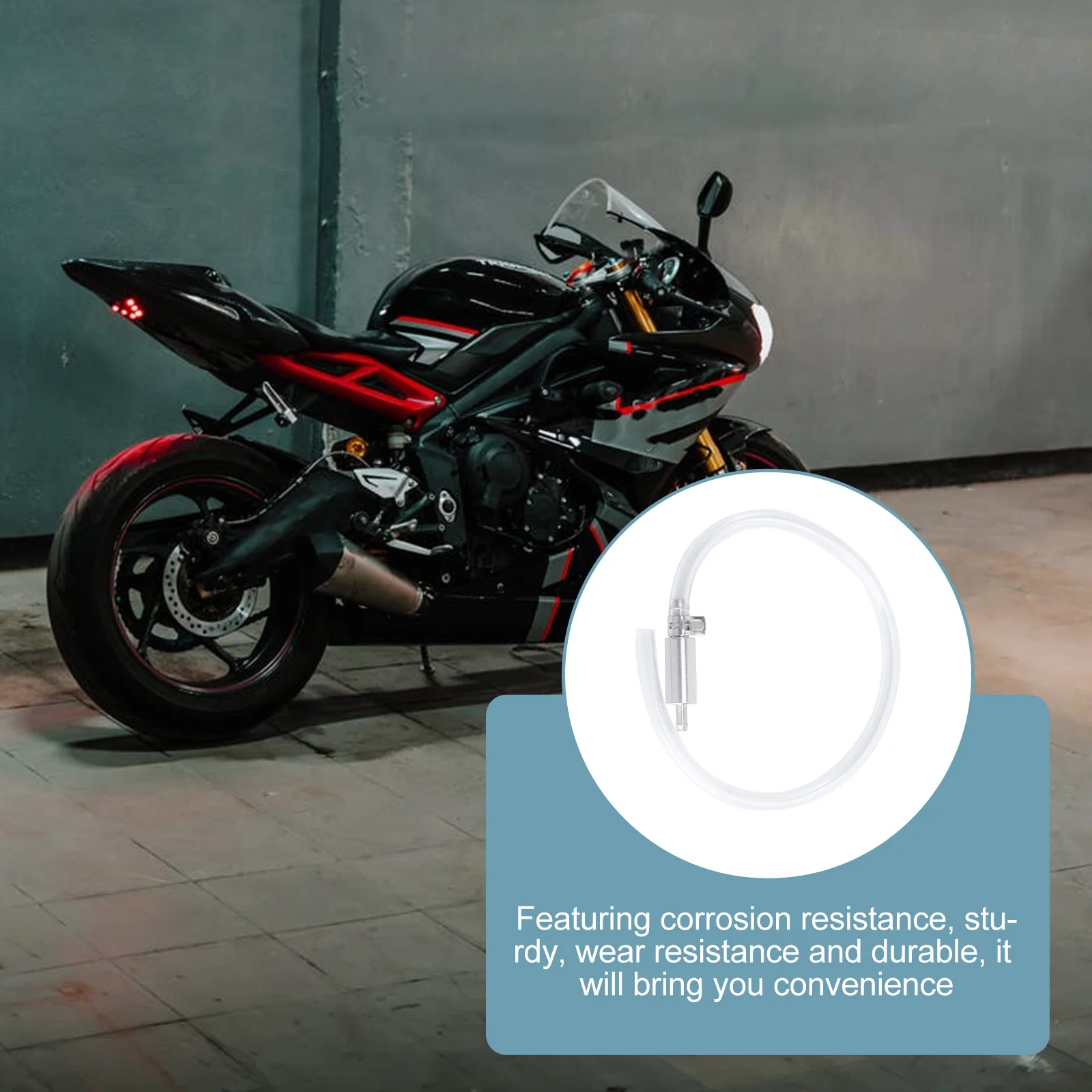 

1Set Motorbike Bleeding Tool Quick Easy Use Transparent Tube Long Life Reusable Brake Oil Fueling Motorbike Bleeding Tool