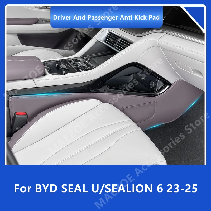 

For BYD SEAL U/SEALION 6 23-25 Driver And Passenger Anti Kick Pad,Anti Dirt And Anti Scratch Interior Protection Accessory Refit