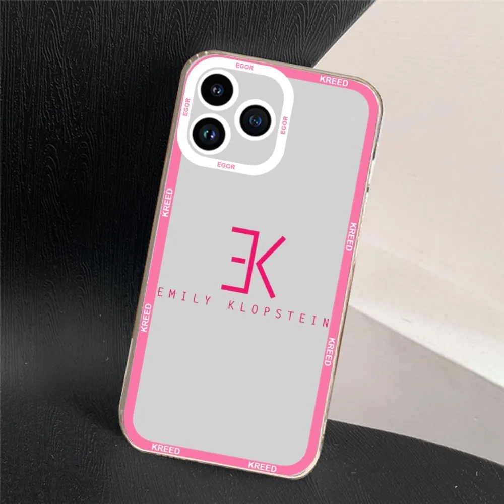 Egor Kreed EK Rapper Phone Case For iPhone 11 12 Mini 13 14 15 Pro Max Transparent Shell