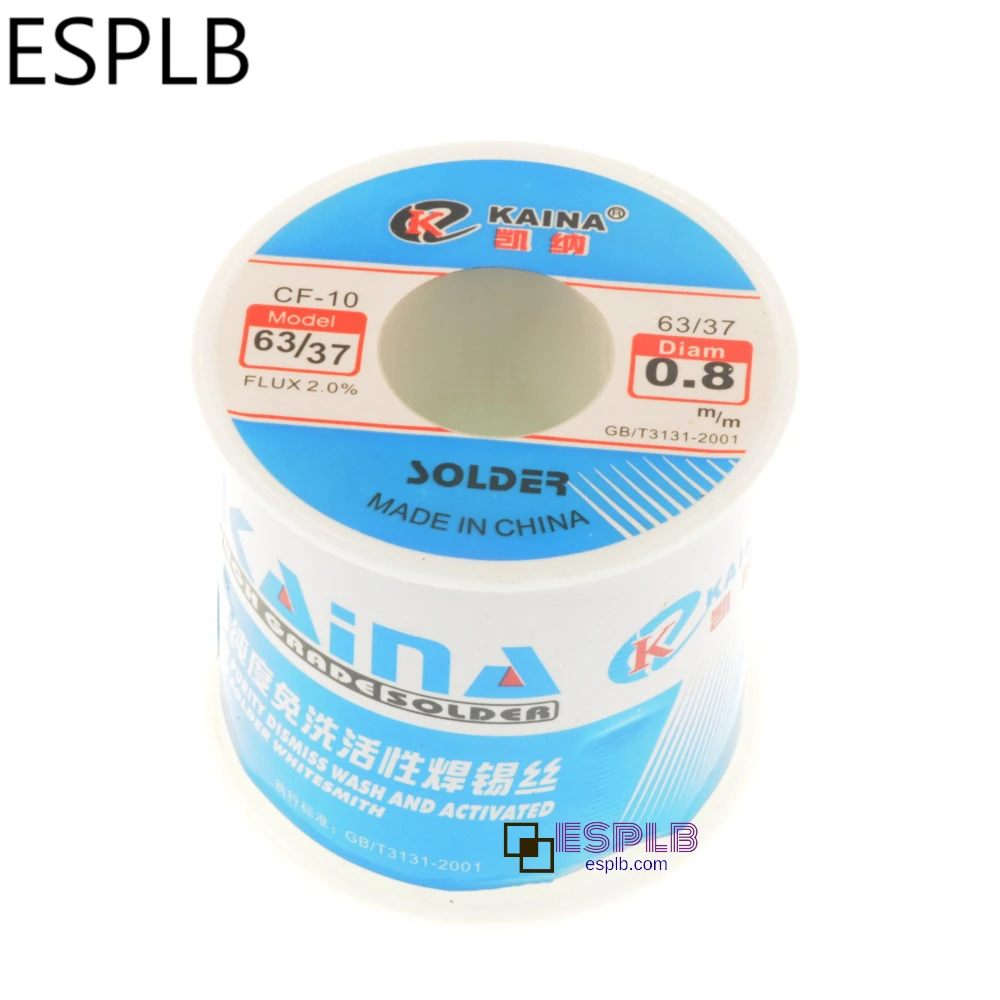 ESPLB 450G Solder Wire 0.5/0.6/0.8/1.0/1.2/1.5/2.0mm CF-10 63/37 Rosin Tin Lead Solder Wire Core Flux for Welding