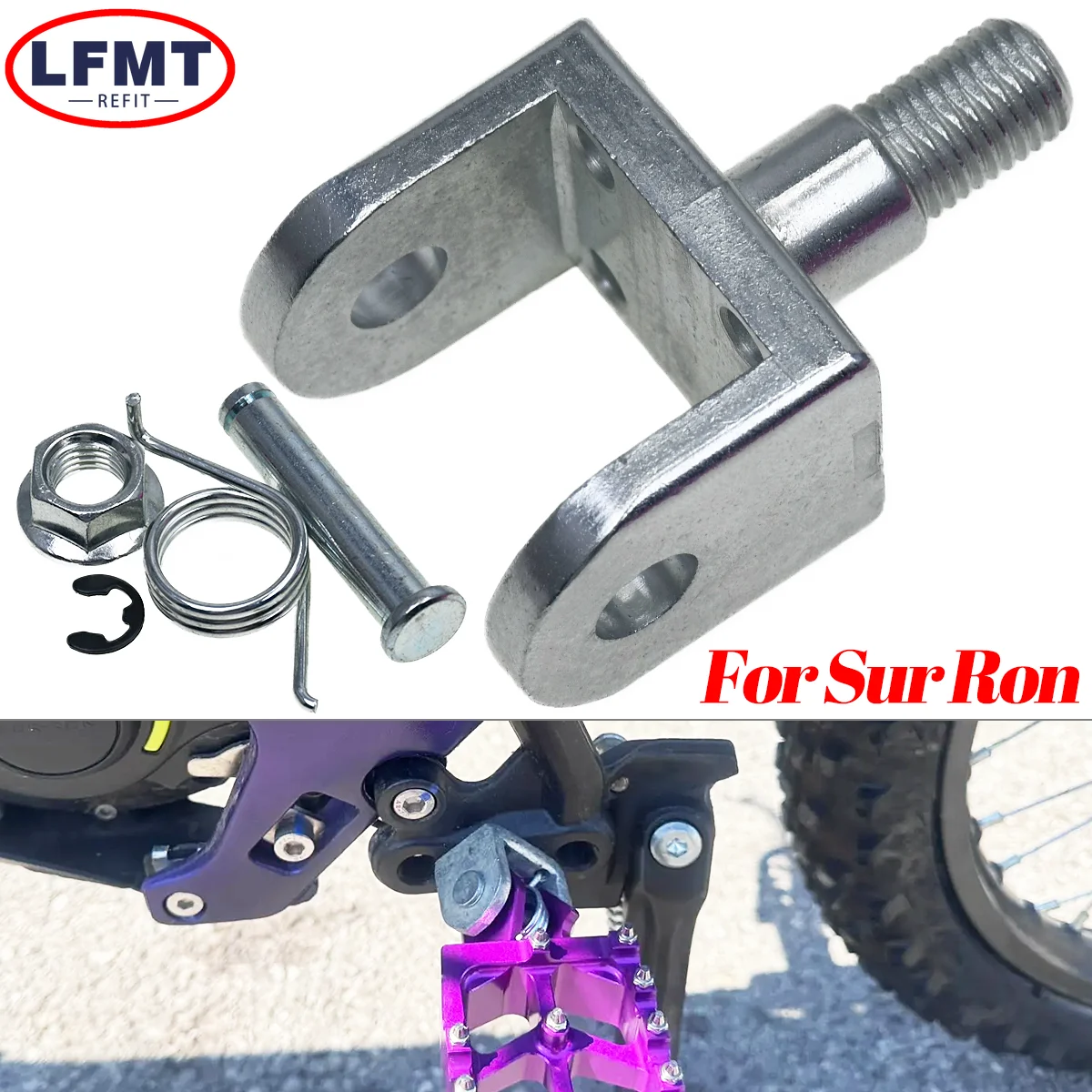 

For Surron Light Bee X/S Electric Motocross Foot Pegs Fixing Bracket Rests Pedal Mount Support Bracket For Segway X160 X260