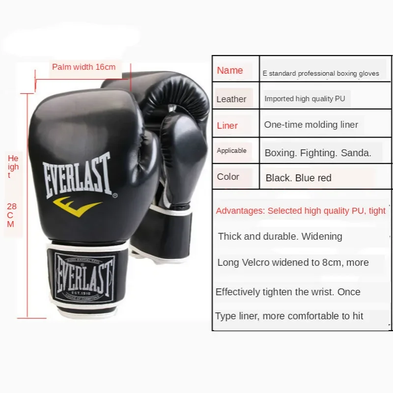 Rękawice bokserskie dla dzieci i dorosłych Muay Thai Boxe Sanda Equipment Free Fight Martial Arts Kick Boxing Training Glove 6 8 10 12 OZ