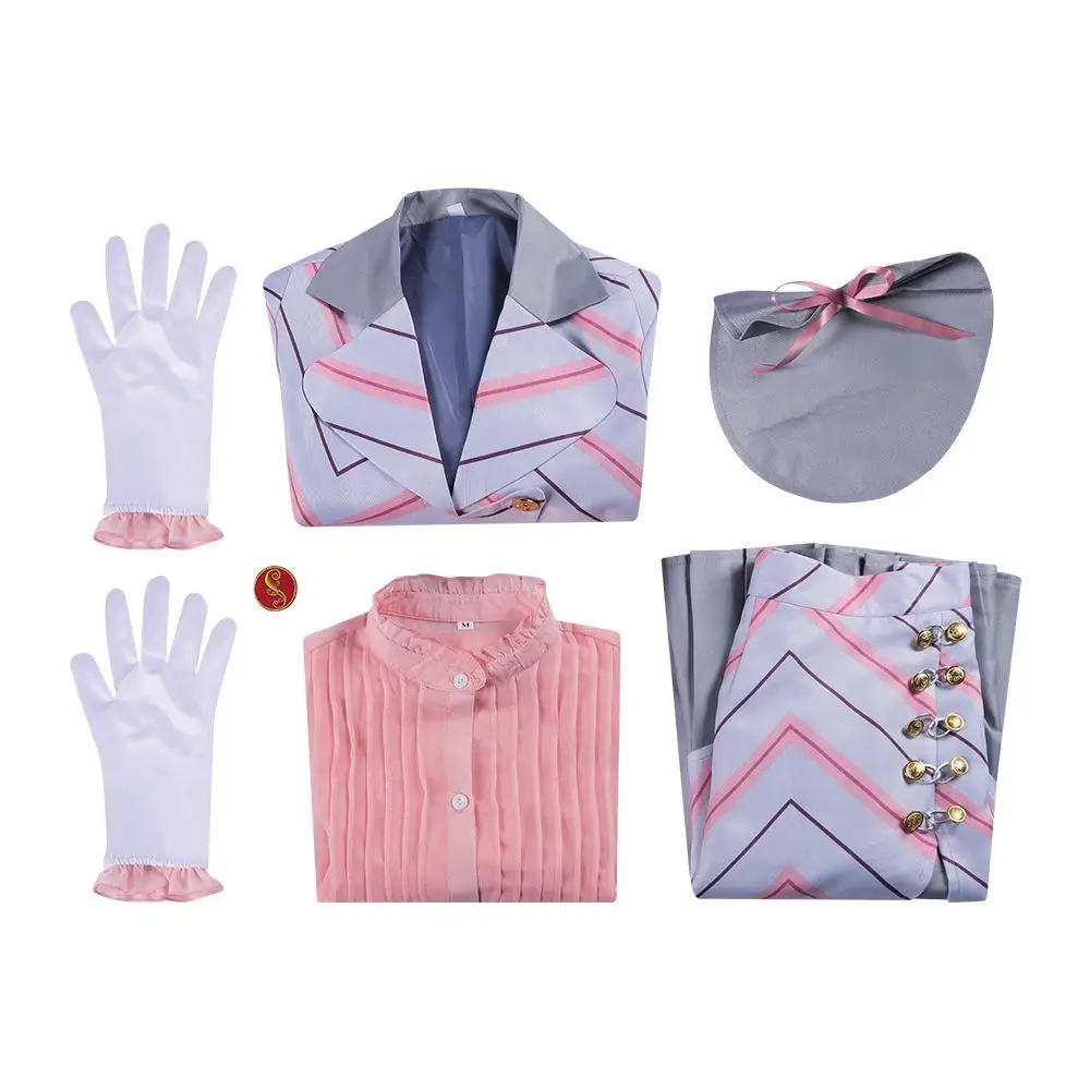 

Magic Wied Witch Cosplay Costume Glinda the Witch from Movie Role-plang Women's Traditional Costume Spring New Arrival