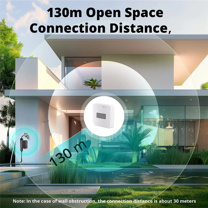 ABMF-Zigbee Smart Water Valve Smart Timing Irrigation Switch IP55 Automatic Irrigation Easy Install Remote Control A