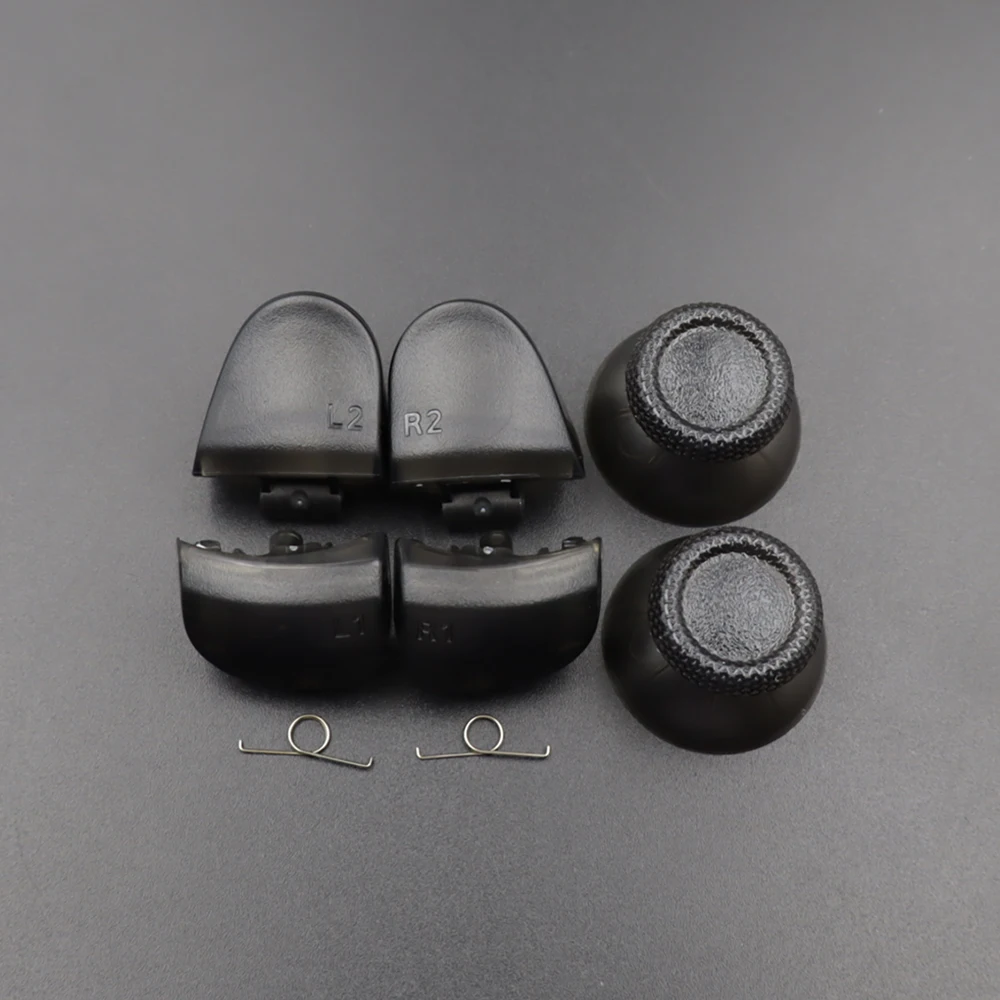 1 Set BDM-030 Joystick-Daumenkappen & R1 L1 R2 L2 Game-Trigger-Tasten mit Feder für PS5 V3.0 Controller Ersatzteil