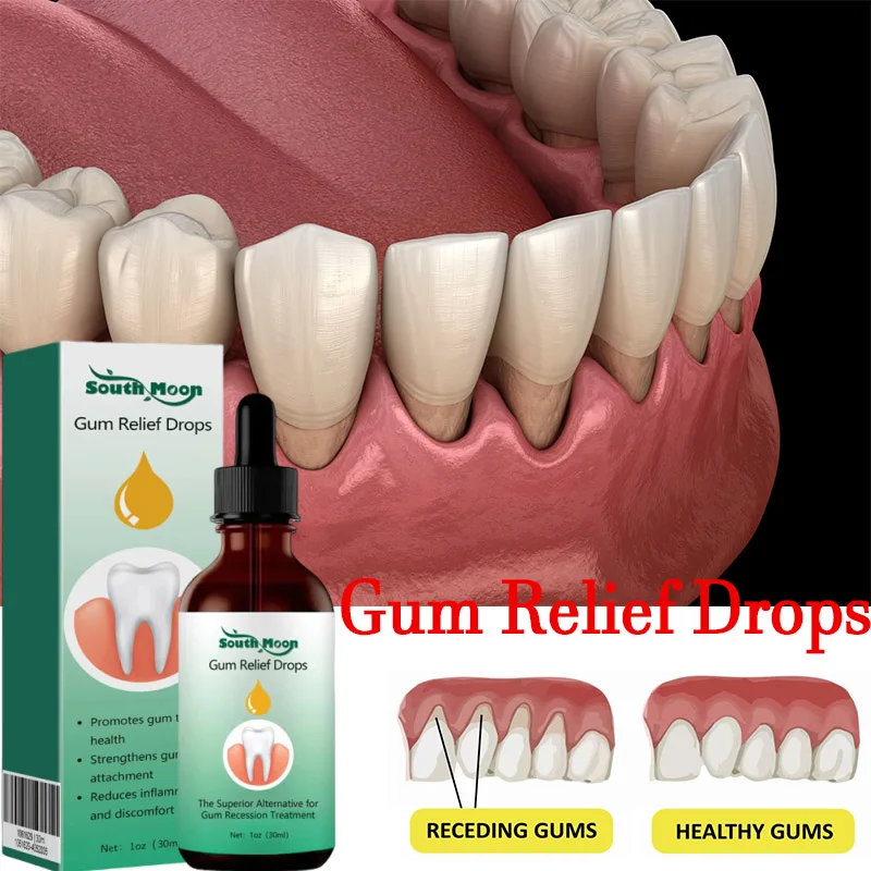 

Сыворотка-капли для восстановления десен: облегчение от отступающих десен, лечения желтых налетов на деснах, фарингита, боли в полости рта, очищения, антибактериального действия, ухода за зубами
