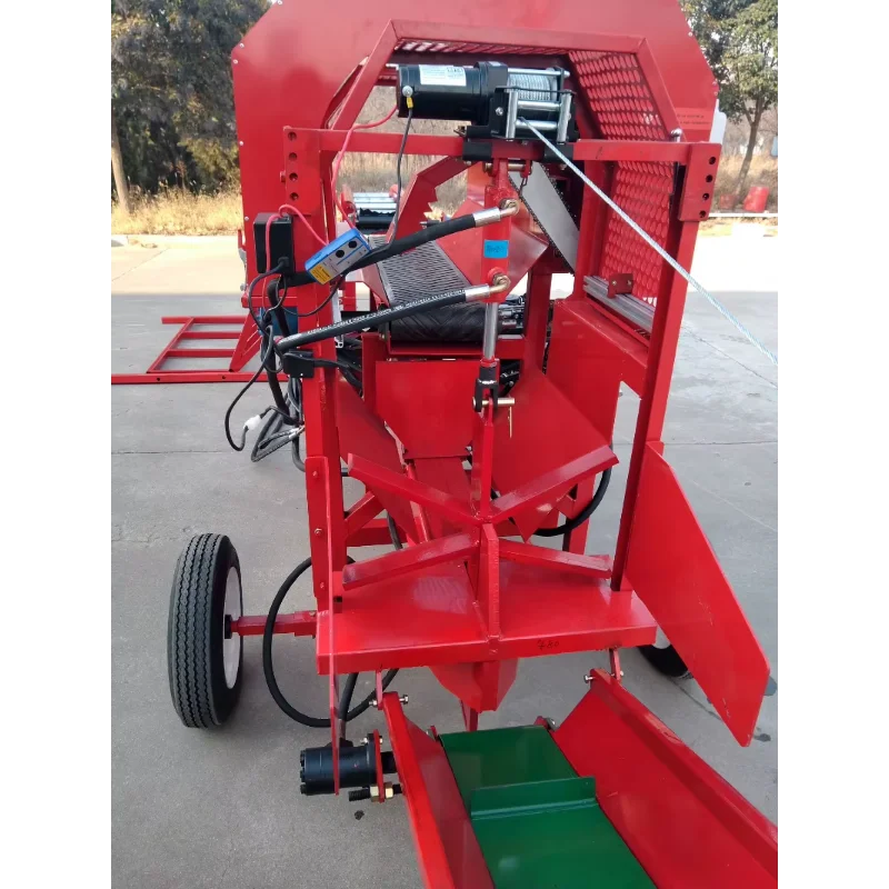 Chainsaw Version Fire Wood Splitter Cutting Machine Gasoline Motor LOG Chain Table Output Conveyor 4 Way Splitting Machine Price