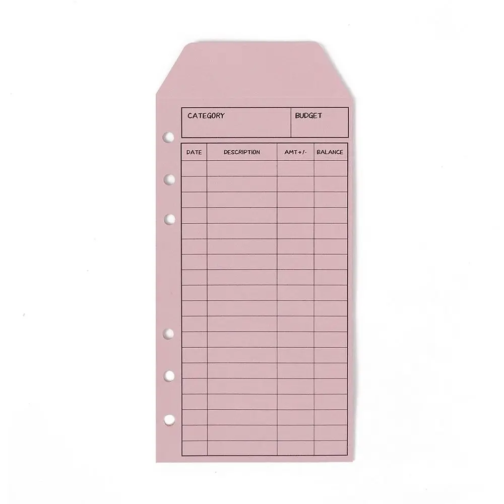 Money Saving Budget Envelopes Kawaii Budget Organizer Cardstock Cash Envelope Planner Accessories Loose leaf