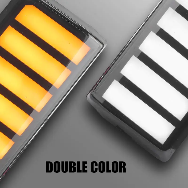 

White Yellow LED Side Mirror Turn Signal Light Light Daytime Running Light DRL For Toyota Land Cruiser Prado 250 LC250 2024 2025