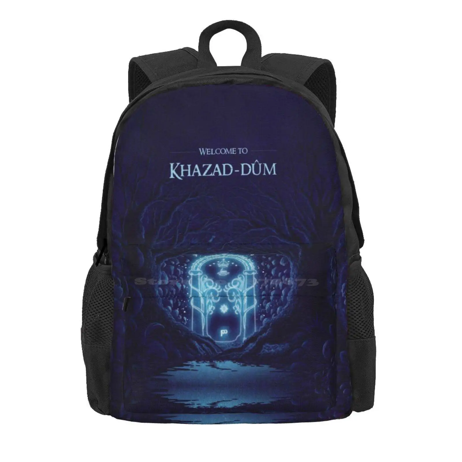 Wecome To Khazad-Dum Hot Sale Schoolbag Backpack Fashion Bags Khazad Dum Moria Tolkien The Dwarf Gandalf Dwarves Middle Earth