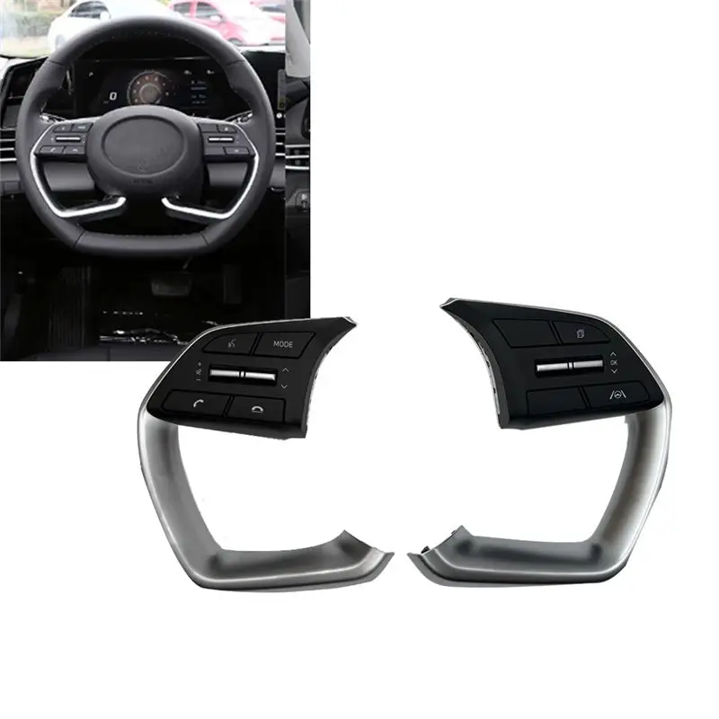 New L+R Steering Wheel Control Switch Audio Phone Radio Button For Elantra Tucson 2021-2024 96710-BU030 96720-BU150 view 4