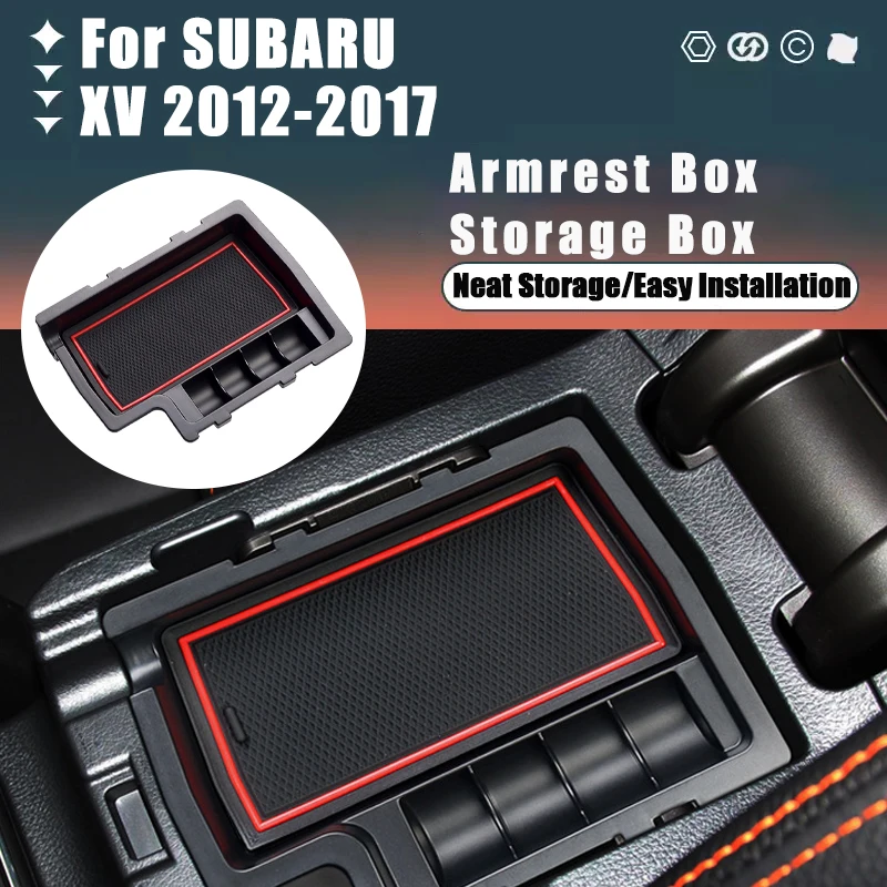 

For SUBARU XV 2012-2017 2013 2014 2015 2016 Armrest Box Storage Box Modification Stowing Tidying Box Car Internal Accessories