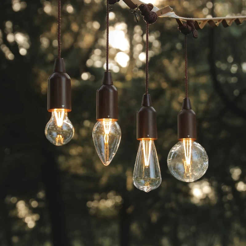 LED Camping Light USB Battery Charge Emergency Lamp Outdoor Hanging Tent Lantern Universal Saving Energy Bulb for Fishing/Travel