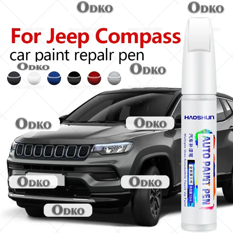 

Для Jeep Compass 2007-2025 MK MK ручка для ремонта краски Touch Up средство для удаления царапин DIY автоаксессуары черный, белый, желтый, оранжевый, красный