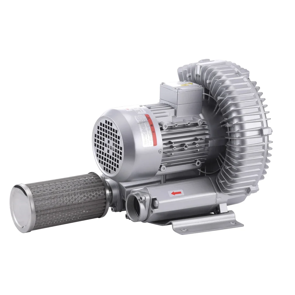 High Pressure Vacuum Air Pumps Aquaculture Biofloc Oxygen Regenerative Vortex Side Channel Ring Blower 3hp