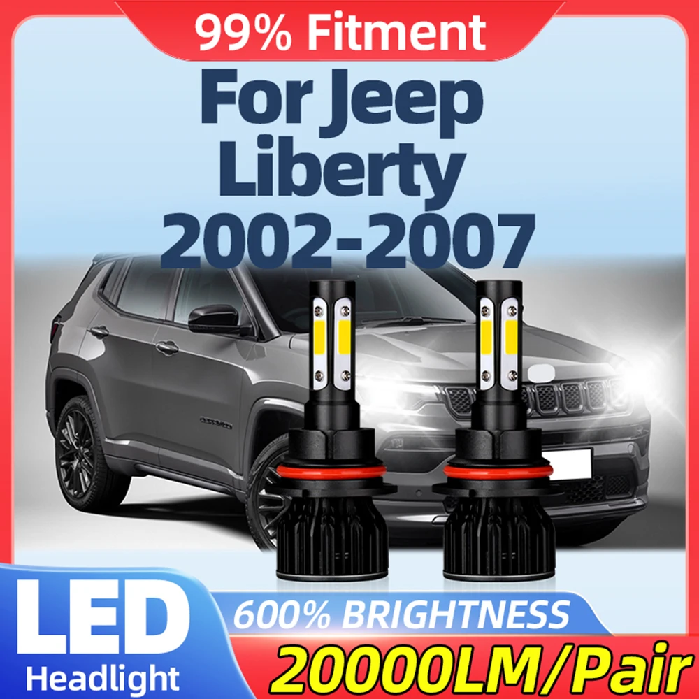 

Canbus LED Light Bulbs 120W 20000LM Car Headlight 6000K Auto Lamps 12V 24V For Jeep Liberty 2002 2003 2004 2005 2006 2007